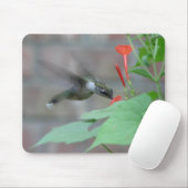 Rubin-Kehle nippt an Mousepad (Mit Mouse)