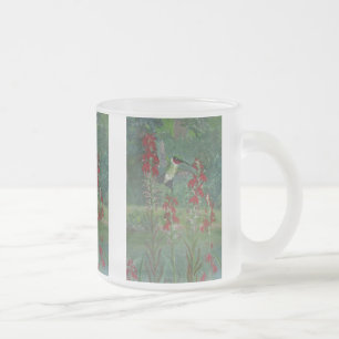 Rubin-Kehle und Kardinals-Blume Mattglastasse