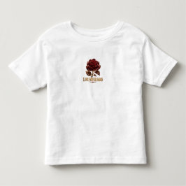 Rubin-Kristallrose – Liebe vergeht nie Kleinkind T-shirt