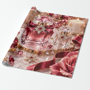 Rubin Luxus Weihnachts Schönheit Geschenkpapier