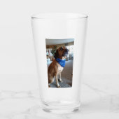 Rubin mit ihrem Bandana Glas (Vorderseite)