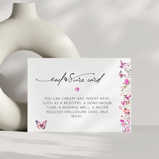 Rubin Rose Benutzerdefinierte Brautparty-Einschlie Begleitkarte