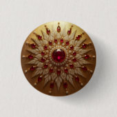 Rubin-Sonnen-Knopf Button (Vorderseite)