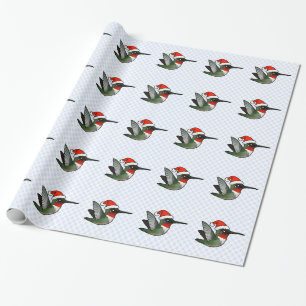 Rubin-throated Sankt Geschenkpapier