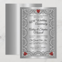 Rubin- und Diamantene Hochzeit 40. Hochzeitstag-Pa