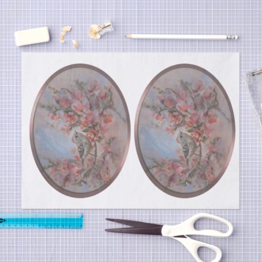 Rubin-Waldsänger Seidenpapier (Handwerk)