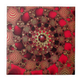 Rubine u. Golddekorative Fliese (Vorderseite)