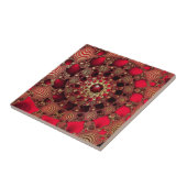 Rubine u. Golddekorative Fliese (Seite)