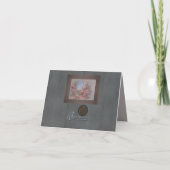 Rubinkehlchen  dankeskarte (Rückseite)