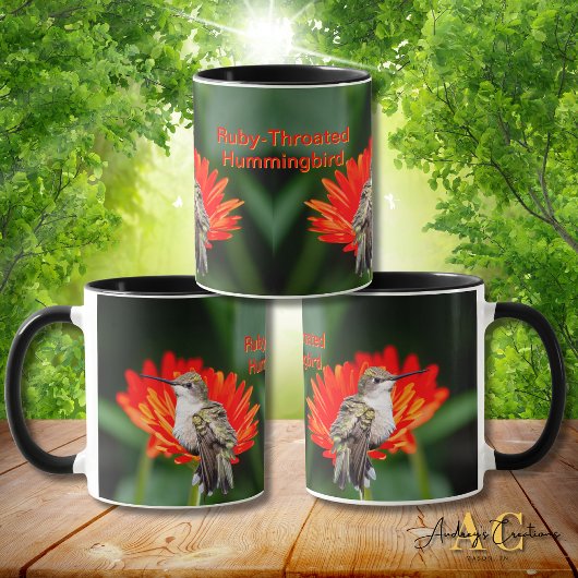 Rubinkehlkolibri "Gerber Gänseblümchen" Tasse