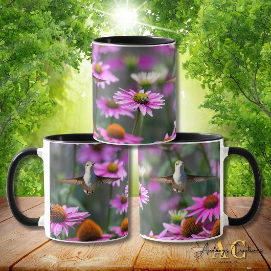 Rubinkehlkolibri "in Kegelblumen" Tasse