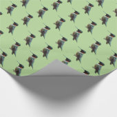 Rubinkehlkolibri-Vogelfotografie Geschenkpapier (Ecke)
