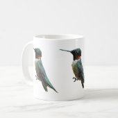 Rubinkehlkolibri-Vogelfotografie Kaffeetasse (Vorderseite Links)