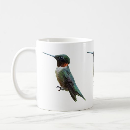 Rubinkehlkolibri-Vogelfotografie Kaffeetasse (Links)
