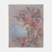 Rubinkönig-Vogel Fleecedecke (Vorderseite)