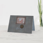 Rubinkönig-Vogel Karte (Rückseite)