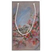 Rubinkönig-Vogel Kleine Geschenktüte (Rückseite)