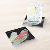 Rubino Bourke Glasuntersetzer (Schrägansicht)