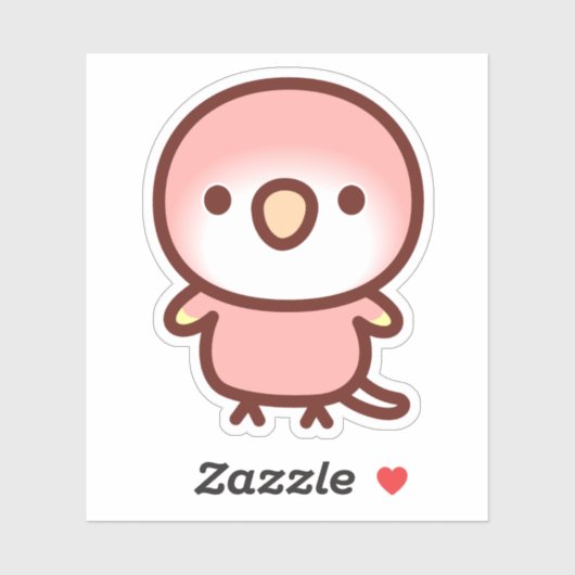 Rubino Bourkes Papagei Aufkleber (Blatt)