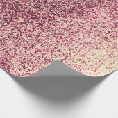 Rubino Burgud Glass Gold Glass Ombre Abstrakt Geschenkpapier (Ecke)