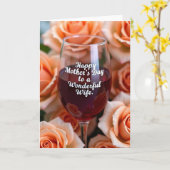 Rubinrosen Muttertagskarte Karte (Gelbe Blume)