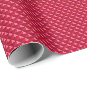 Rubinrot, Email-Look, mit Nieten-Raster Geschenkpapier