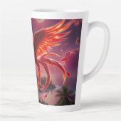 Rubinroter Phönix der mondbeschienenen Gezeiten. Milchtasse (Rechts)