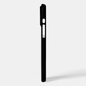 Rubinroter Stern auf Schwarz Case-Mate iPhone Hülle (Rückseite / Links)