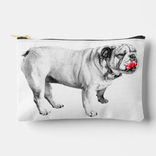 rubinrotes Licht tragen, Bulldogge Zubehörtasche