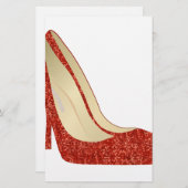 Rubinschuhe Briefpapier (Vorne/Hinten)