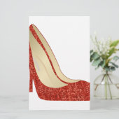 Rubinschuhe Briefpapier (Stehend Vorderseite)