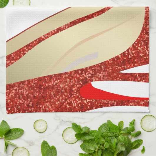 Rubinschuhe Küchentuch (Gefaltet)