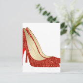 Rubinschuhe Postkarte (Stehend Vorderseite)