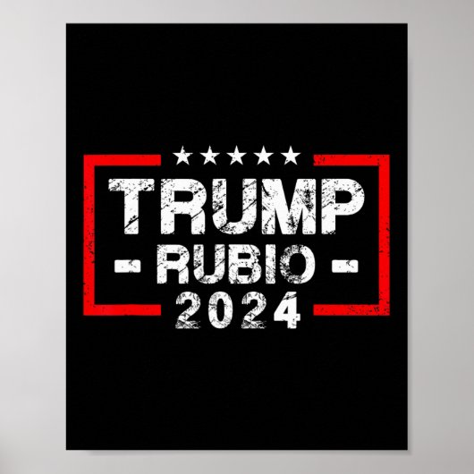 Rubio 2024 Flag - Wahlpräsident 2024 Poster (Vorne)