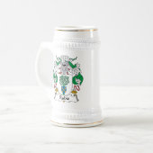 Rubio-Familienwappen Bierglas (Vorderseite Links)
