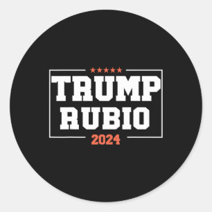 Rubio für die US-Präsidentschaftswahl 2024 Runder Aufkleber