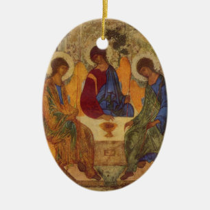 Rublev Dreiheit am Tisch Keramikornament