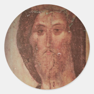 Rublev Jesus Christ Icon Runder Aufkleber