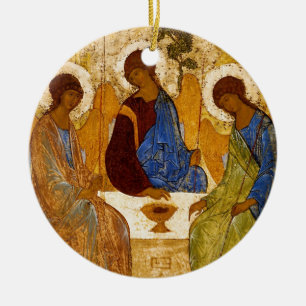 Rublev Trinity am Tisch Keramikornament