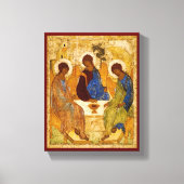 Rublev Trinity am Tisch Leinwanddruck (Vorderseite)