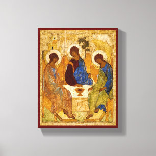 Rublev Trinity am Tisch Leinwanddruck
