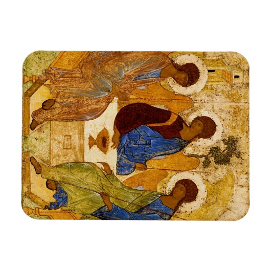 Rublev Trinity am Tisch Magnet (Horizontal)
