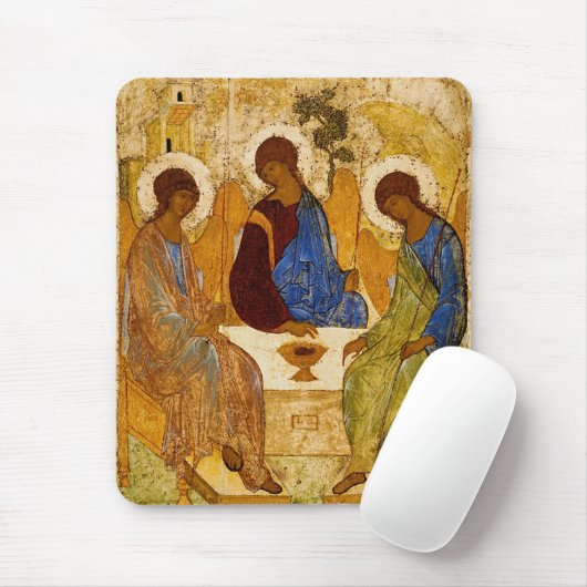 Rublev Trinity am Tisch Mousepad (Mit Mouse)