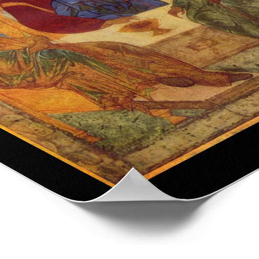 Rublev Trinity am Tisch Poster (Ecke)