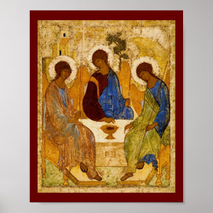 Rublev Trinity am Tisch Poster
