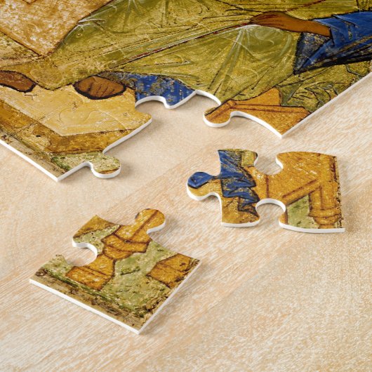 Rublev Trinity am Tisch Puzzle (Seite)