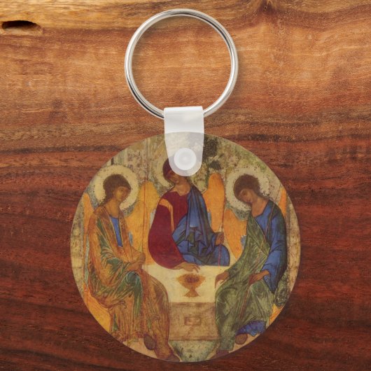 Rublev Trinity am Tisch Schlüsselanhänger (Vorderseite)
