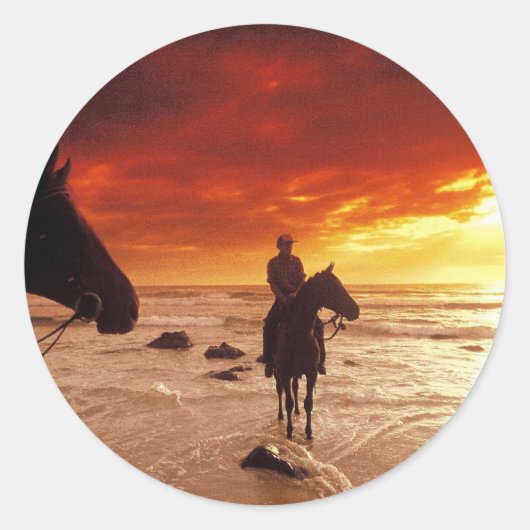 Rubrik für Zuhause Runder Aufkleber (Vorderseite)