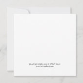 Rubrik Zuhause, 2022 Dankeskarte (Rückseite)