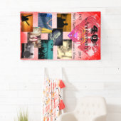 Ruby 40. Hochzeitstag Personalisiertes Foto Banner (Insitu)